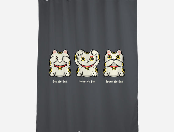 Three Wise Maneki-Neko