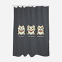Three Wise Maneki-Neko-None-Polyester-Shower Curtain-Freecheese