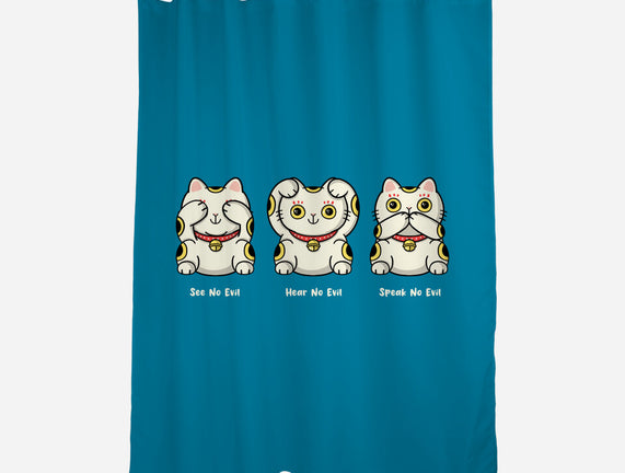 Three Wise Maneki-Neko