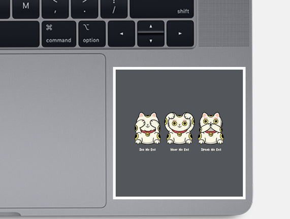 Three Wise Maneki-Neko