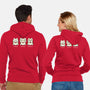 Three Wise Maneki-Neko-Unisex-Zip-Up-Sweatshirt-Freecheese