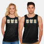 Three Wise Maneki-Neko-Unisex-Basic-Tank-Freecheese
