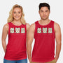 Three Wise Maneki-Neko-Unisex-Basic-Tank-Freecheese