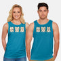 Three Wise Maneki-Neko-Unisex-Basic-Tank-Freecheese