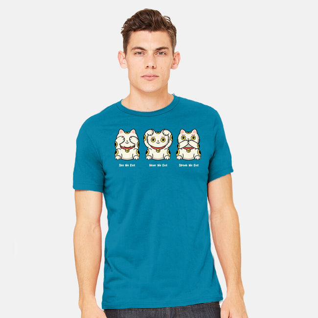 Three Wise Maneki-Neko-Mens-Heavyweight-Tee-Freecheese