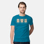 Three Wise Maneki-Neko-Mens-Premium-Tee-Freecheese