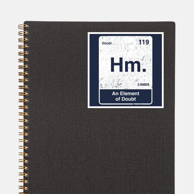 Hm An Element Of Doubt-None-Glossy-Sticker-rocketman_art
