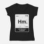 Hm An Element Of Doubt-Womens-V-Neck-Tee-rocketman_art