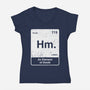 Hm An Element Of Doubt-Womens-V-Neck-Tee-rocketman_art