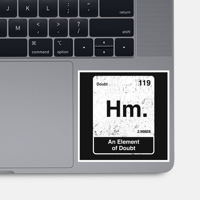 Hm An Element Of Doubt-None-Glossy-Sticker-rocketman_art
