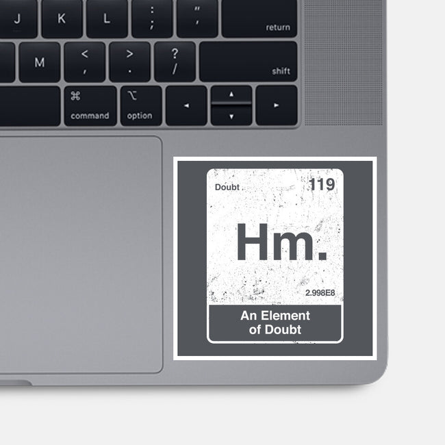 Hm An Element Of Doubt-None-Glossy-Sticker-rocketman_art