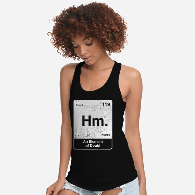 Hm An Element Of Doubt-Womens-Racerback-Tank-rocketman_art