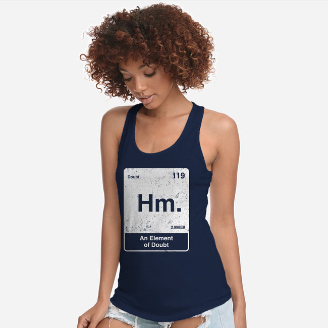 Hm An Element Of Doubt-Womens-Racerback-Tank-rocketman_art