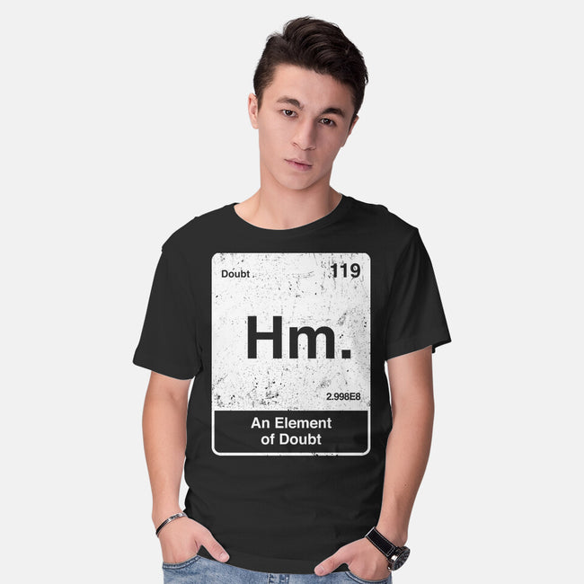 Hm An Element Of Doubt-Mens-Basic-Tee-rocketman_art