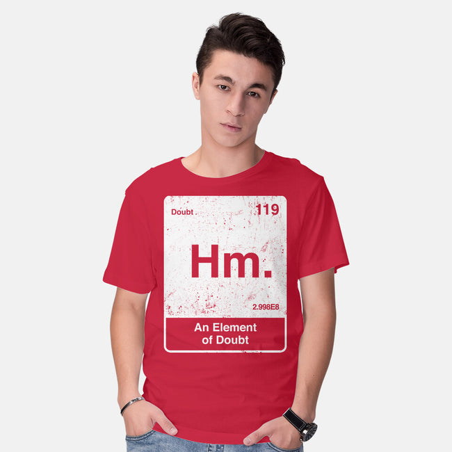 Hm An Element Of Doubt-Mens-Basic-Tee-rocketman_art