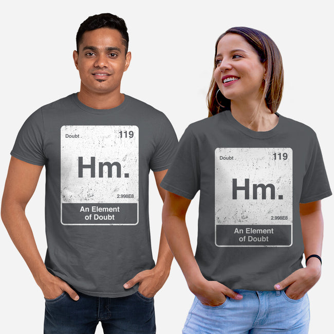 Hm An Element Of Doubt-Unisex-Basic-Tee-rocketman_art