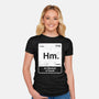Hm An Element Of Doubt-Womens-Fitted-Tee-rocketman_art