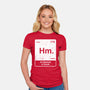 Hm An Element Of Doubt-Womens-Fitted-Tee-rocketman_art