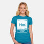 Hm An Element Of Doubt-Womens-Fitted-Tee-rocketman_art