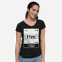 Hm An Element Of Doubt-Womens-V-Neck-Tee-rocketman_art