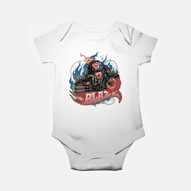 Blazing Skull-Baby-Basic-Onesie-glitchygorilla