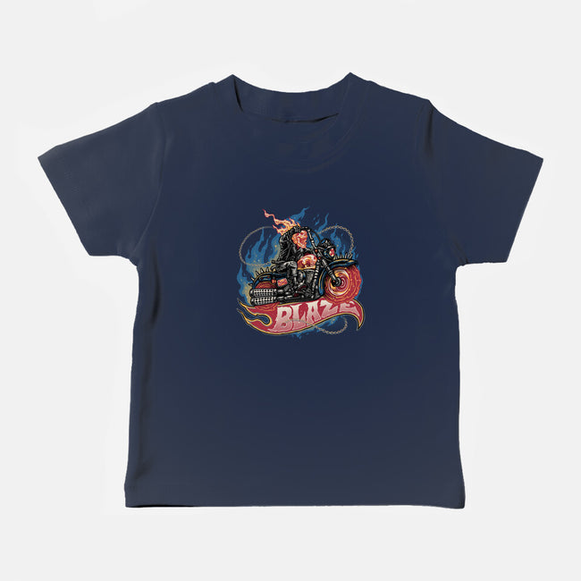 Blazing Skull-Baby-Basic-Tee-glitchygorilla