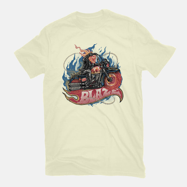 Blazing Skull-Mens-Premium-Tee-glitchygorilla
