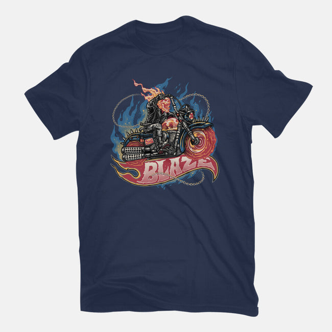 Blazing Skull-Mens-Premium-Tee-glitchygorilla