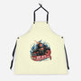 Blazing Skull-Unisex-Kitchen-Apron-glitchygorilla
