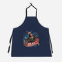 Blazing Skull-Unisex-Kitchen-Apron-glitchygorilla
