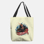 Blazing Skull-None-Basic Tote-Bag-glitchygorilla