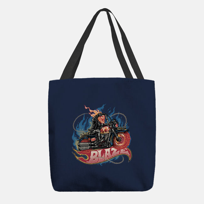 Blazing Skull-None-Basic Tote-Bag-glitchygorilla