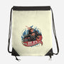 Blazing Skull-None-Drawstring-Bag-glitchygorilla