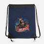 Blazing Skull-None-Drawstring-Bag-glitchygorilla