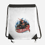 Blazing Skull-None-Drawstring-Bag-glitchygorilla