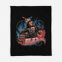Blazing Skull-None-Fleece-Blanket-glitchygorilla