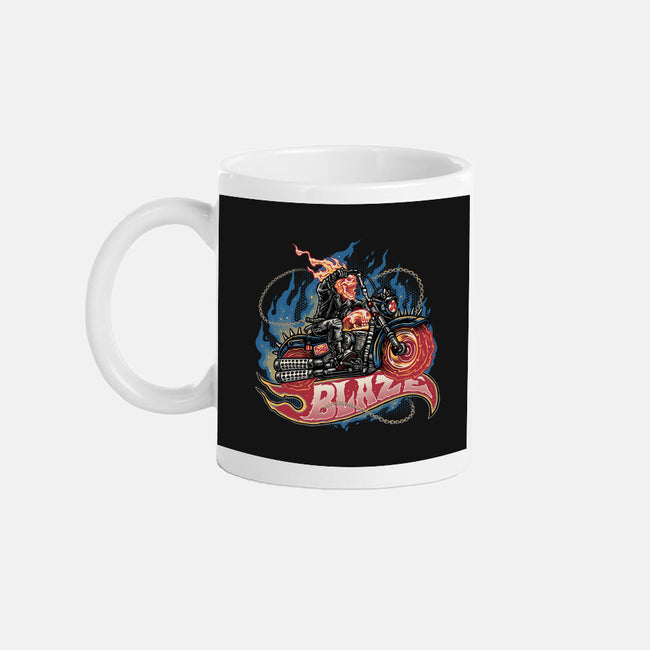 Blazing Skull-None-Mug-Drinkware-glitchygorilla