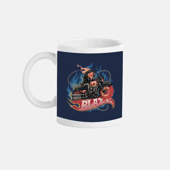 Blazing Skull-None-Mug-Drinkware-glitchygorilla