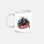 Blazing Skull-None-Mug-Drinkware-glitchygorilla