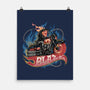 Blazing Skull-None-Matte-Poster-glitchygorilla