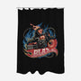 Blazing Skull-None-Polyester-Shower Curtain-glitchygorilla