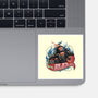 Blazing Skull-None-Glossy-Sticker-glitchygorilla