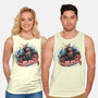Blazing Skull-Unisex-Basic-Tank-glitchygorilla
