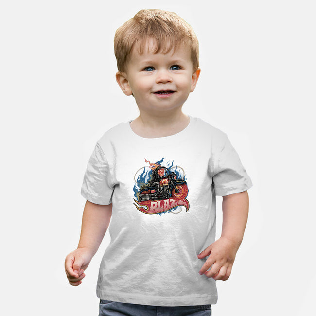 Blazing Skull-Baby-Basic-Tee-glitchygorilla