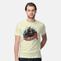 Blazing Skull-Mens-Premium-Tee-glitchygorilla