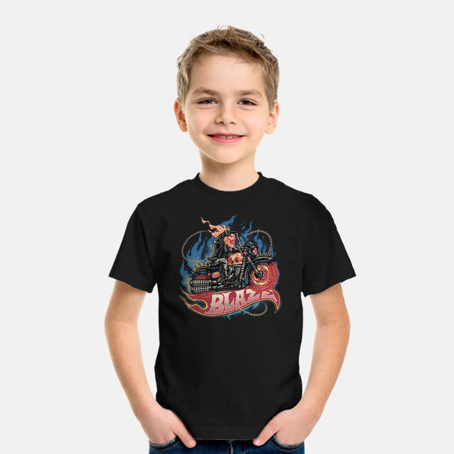 Blazing Skull-Youth-Basic-Tee-glitchygorilla