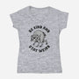 Be Kind And Stay Weird-Womens-V-Neck-Tee-kg07