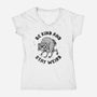 Be Kind And Stay Weird-Womens-V-Neck-Tee-kg07