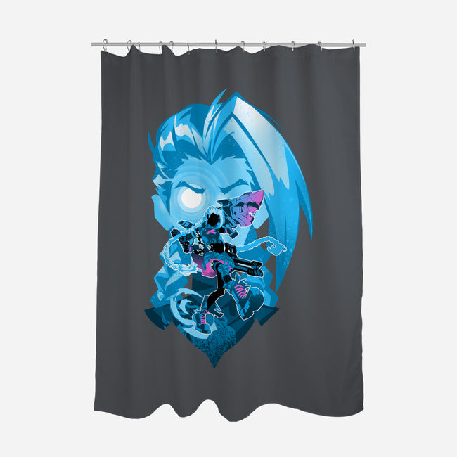 Jinx 2XKO-None-Polyester-Shower Curtain-hypertwenty