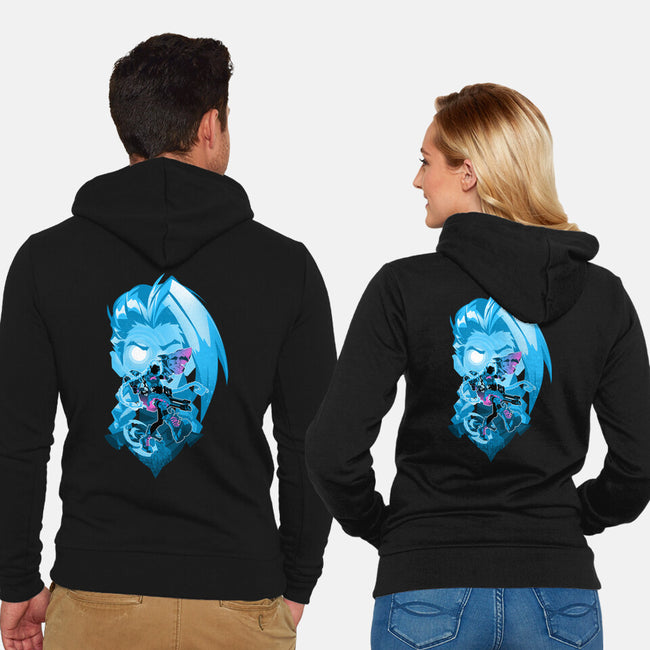 Jinx 2XKO-Unisex-Zip-Up-Sweatshirt-hypertwenty